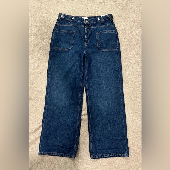 NWT Free People We The Free Palmer Cuffed Jean in tunnel vision Size 32 - Picture 5 of 10